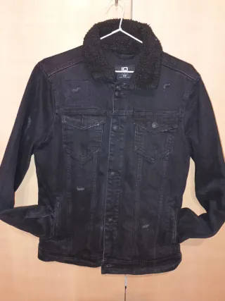 Chaqueta tejana negra