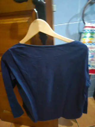 Camiseta Pedro del Hierro azul manga larga