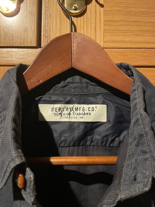 Camisa Replay azul marino