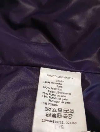 Parka PG Negra Talla L