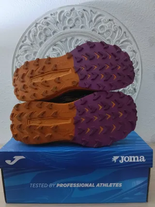 Zapatillas Joma Trail Running Negro/Naranja/Morado