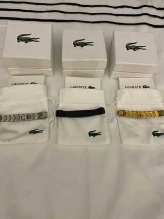 Pulsera Lacoste Plata y Oro