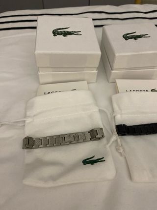 Pulsera Lacoste Plata y Oro