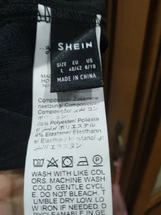 Falda larga negra Shein talla L