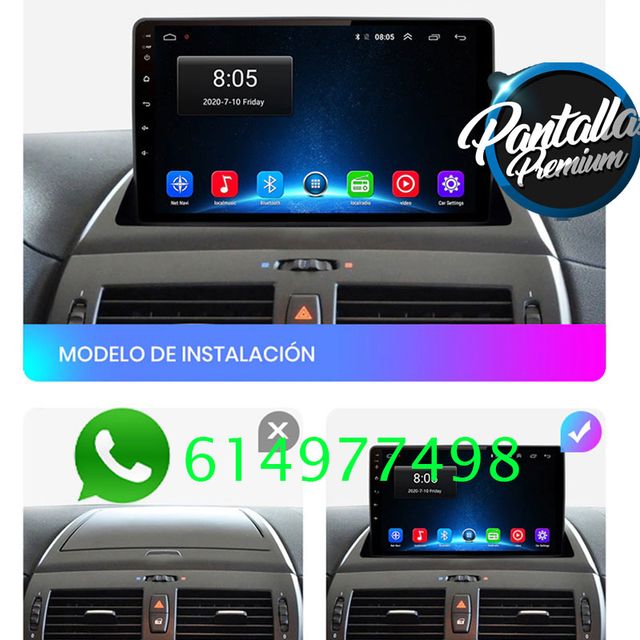 RADIO PANTALLA CARPLAY GPS PARA BMW X3 - E83