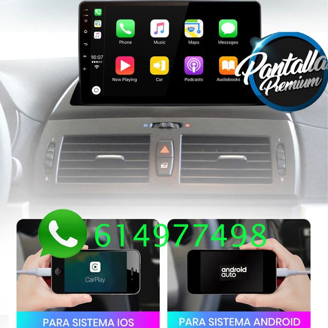 RADIO PANTALLA CARPLAY GPS PARA BMW X3 - E83