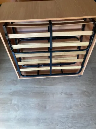 Cama Plegable 80cm roble claro