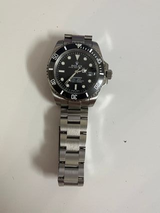 Reloj Rolex Submariner Negro y Plateado