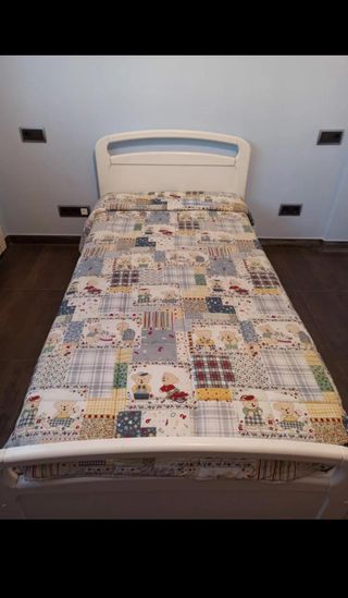 Cama 90cm con somier y colchón
