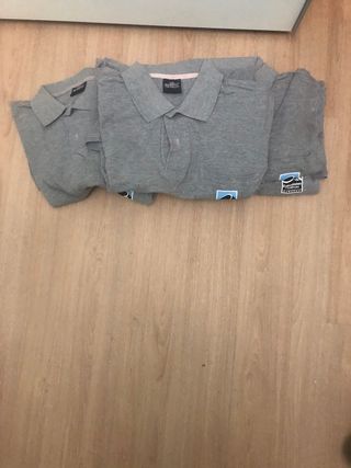 Polo de trabajo gris (lote 4 unidades)