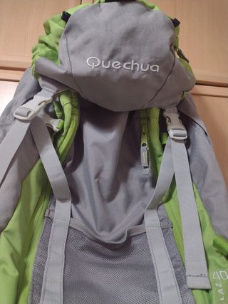 Mochila Quechua Forclaz 40 gris/verde