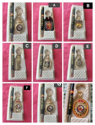 SET POLICÍA NACIONAL llavero y bolígrafo