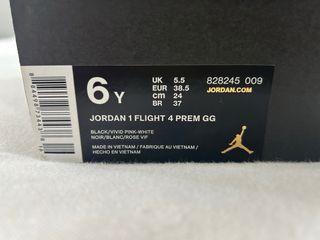 Jordan 1 Flight 4 Premium GG, talla 38,5