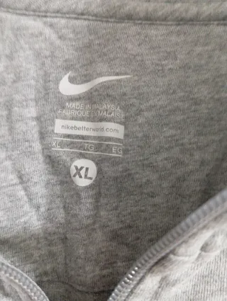 Sudadera Nike Gris con Logo