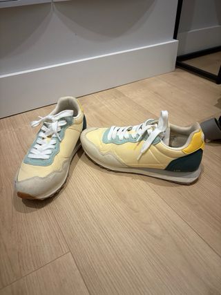 Zapatillas Pepe Jeans Mujer Verde y Amarillo