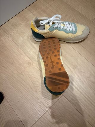 Zapatillas Pepe Jeans Mujer Verde y Amarillo