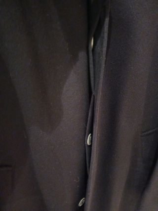 Abrigo de lana Loden azul marino