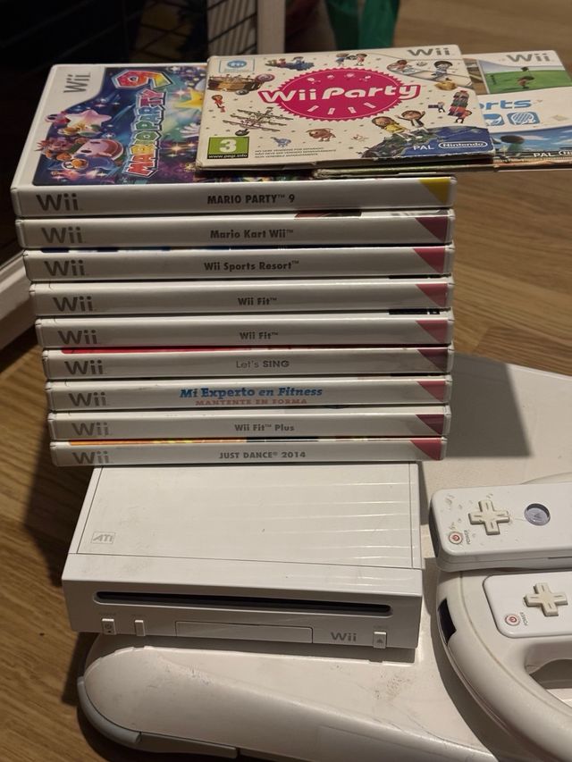 Consola Wii + Juegos y Accesorios