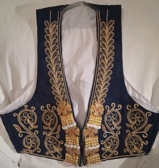 Traje de Luces Torero Azul y Dorado
