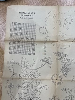 Patrón antiguo Mantelerías N° 3