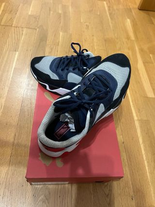Zapatillas Puma Azul y Gris