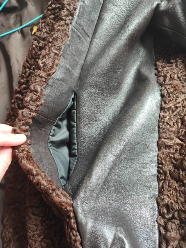 chaqueta vintage de piel de Astracán