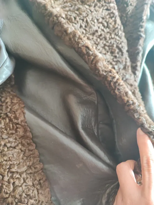 chaqueta vintage de piel de Astracán