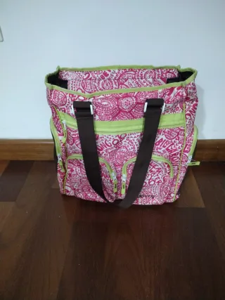 Bolso Grande Billabong Rosa y Verde