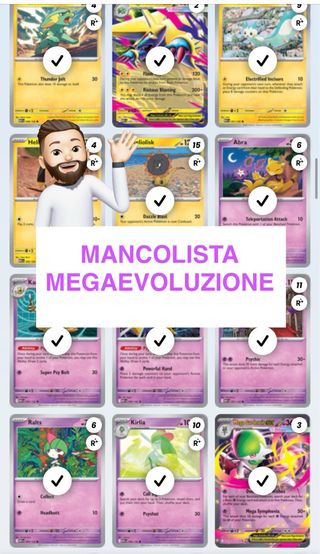 Mancolista Pokemon Megaevoluzione