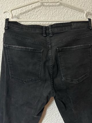 Pantalón skinny negro mujer