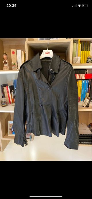 Giacca Pelle Vintage Preview Milano Nera