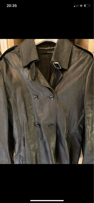 Giacca Pelle Vintage Preview Milano Nera