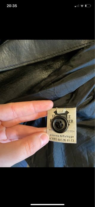 Giacca Pelle Vintage Preview Milano Nera