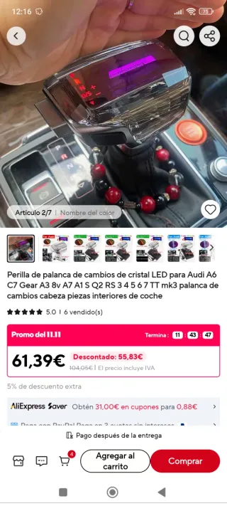 Palanca de cambio automática