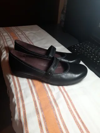 Mocasin piel negro talla 41 Moxiva