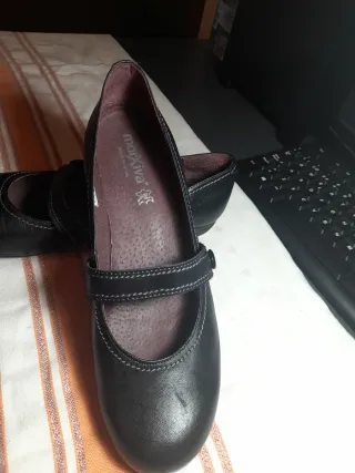 Mocasin piel negro talla 41 Moxiva