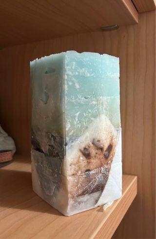 Candela artigianale mai utilizzata