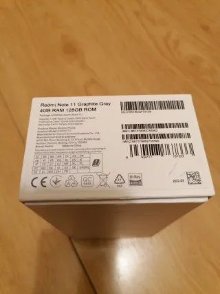 Caja Redmi Note 11 Xiaomi