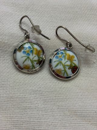 Pendientes Tous Plata y Cerámica