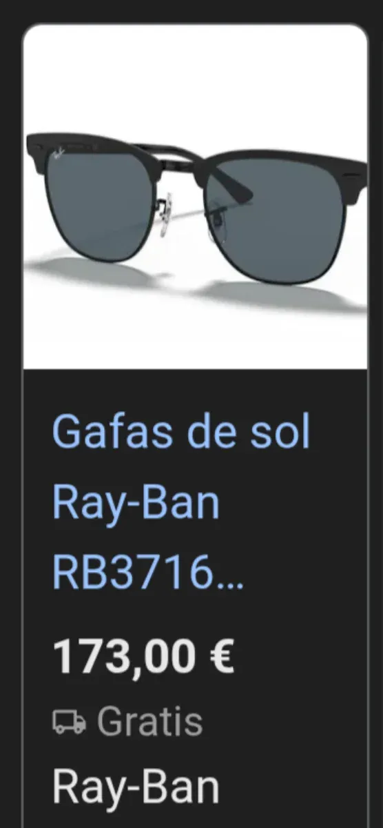 Gafas de Sol Ray Ban Clubmaster Metal Polarizadas