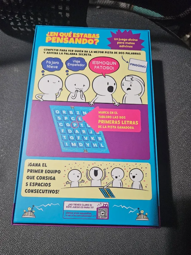 Juego de mesa ¿En qué estabas pensando? Sin usar