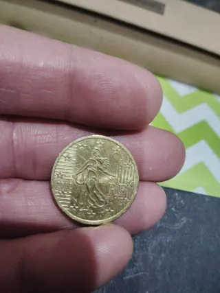 Moneda 50 céntimos Francia 2002