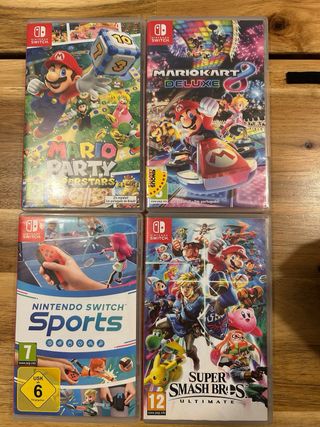 Juegos Nintendo Switch en caja