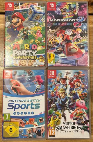 Juegos Nintendo Switch en caja