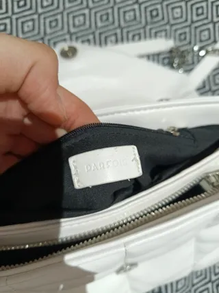 Bolso blanco acolchado Parfois.