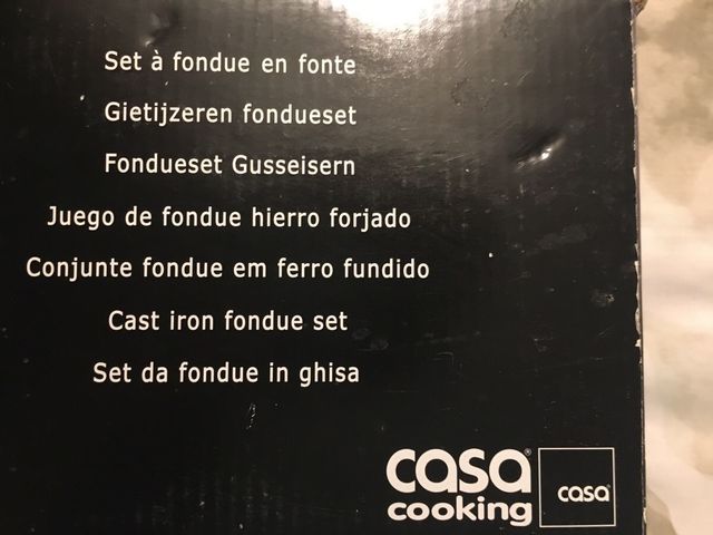 Set de Fondue Casa Cooking Negro/Rojo
