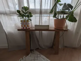 Banco de madera reciclada rústico