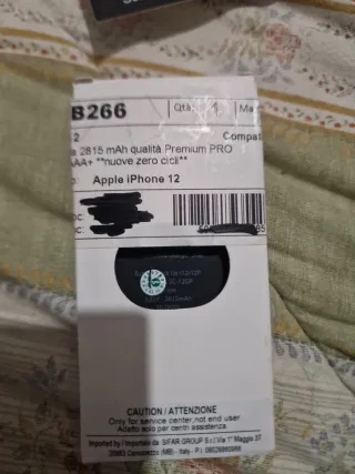 Batteria iPhone 12 Premium PRO 2815mAh