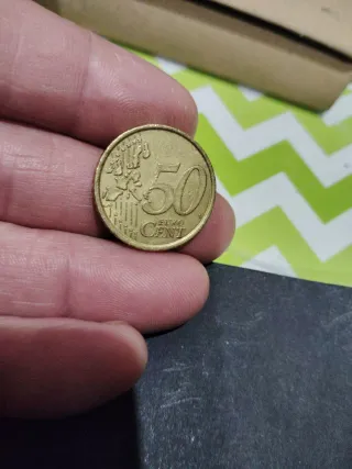 Moneda 50 céntimos Francia 2002