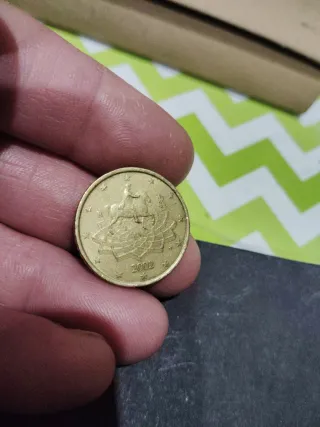 Moneda 50 céntimos Francia 2002